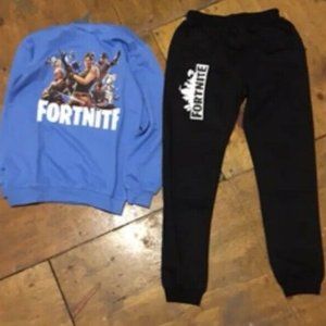 Kids Blue And Black Hoodie And Sweatpants 150 Cm 1